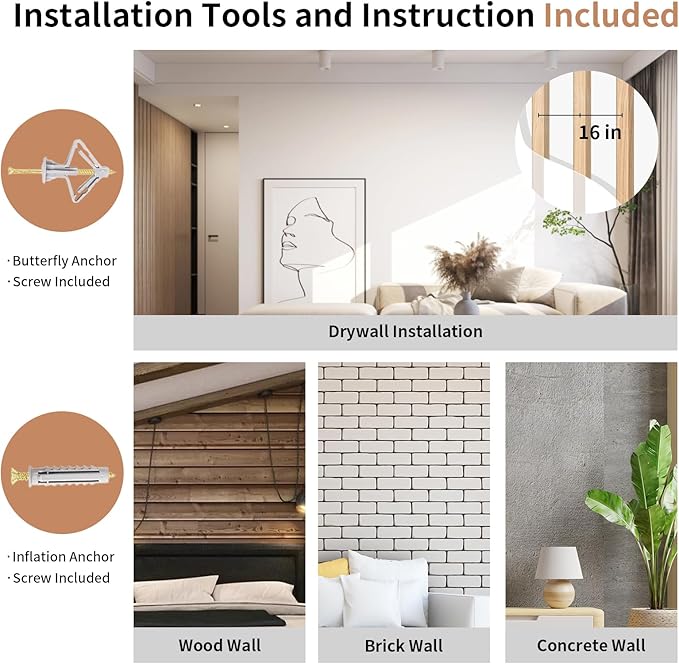 FUKUMARU Cat Scratching Post, 35 x 4.5 Inch Cat Wall Furniture, Rubber Wood Wall Mounted Cat Scratcher Posts for Large Cats, Thicker Columns for Multi-Functions