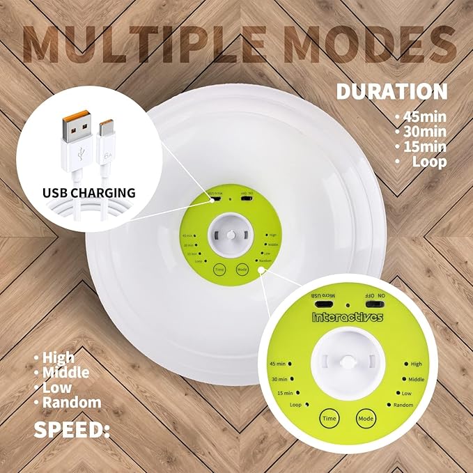 ALL FOR PAWS Interactive Cat Toys Automatic Tower of Butterfly Flutter Bug Cat Enrichment Ball Track Toy Smart Cat Toys with Timer for Indoor Cats