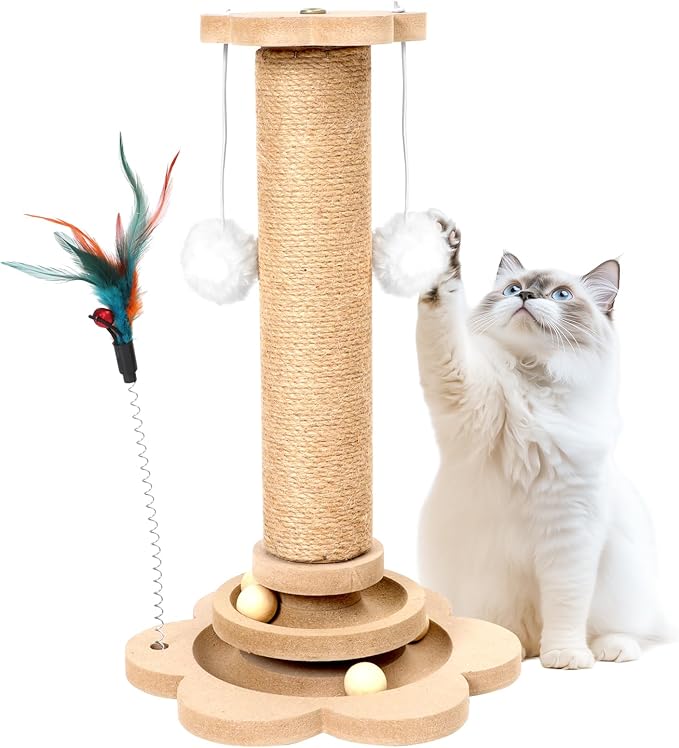 Cat Climbing Tower, Wooden, 40 in Tall, 24 in Wide