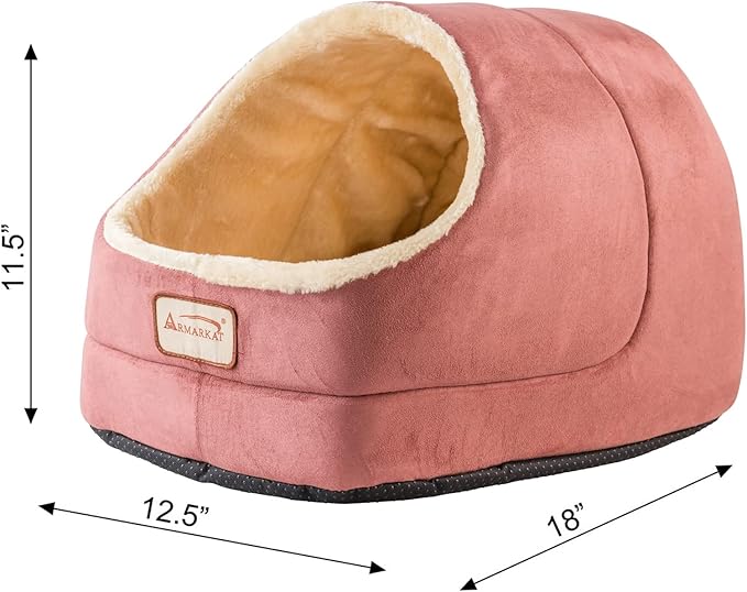 Armarkat Indian Red Cat Bed Size, 18-Inch by 14-Inch