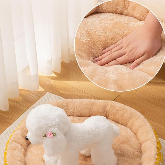 GeRRiT Universal Cat Bed Pet Mat Dog Bed Dog House Pad Round Nest Warm Pet Nest,S(14x14x4)