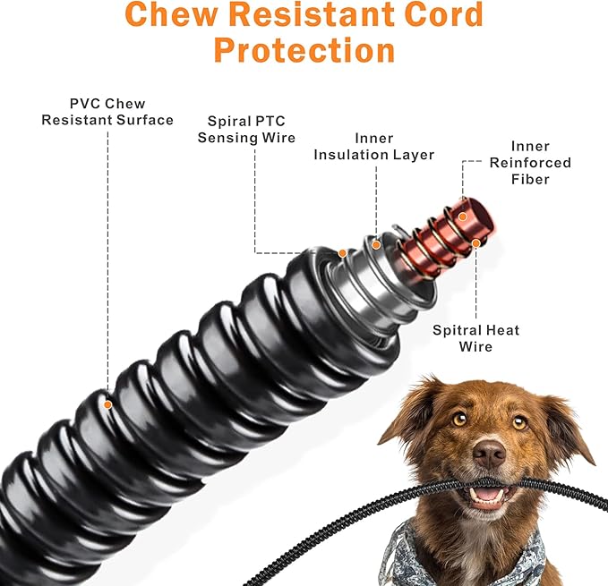 Heated Dog Bed, 11 Adjustable Temperature Pet Heating Pad Indoor for Dogs Cats Heating Mat with Timer, Auto Power Off, Electric Pet Heating Pad for Cat House (Grey, M(28" x 16"))