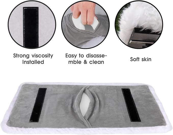 Topmart Window Sill Cat Perch,Kitty Sill,Cat Window Perch for Large Cats,Cat Window Seat,Cat Shelf for Window Sill,Window Cat Bed,Pet Window Perch Shelf