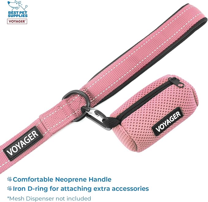 Voyager Step-in Lock Adjustable Cat Harness w. Cat Leash Combo Set with Neoprene Handle 5ft - Supports Small, Medium and Large Breed Cats by Best Pet Supplies - Pink, XXXS