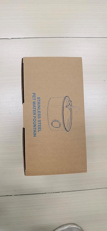 AONBOY Cat Water Fountain with 16 Filters, 108oz/3.2L Cat Fountain Stainless Steel, Includes 8 Carbon Filters and 8 Sponge Filters, Faucet Shape Dog Water Fountain, Double Noise Reduction Design