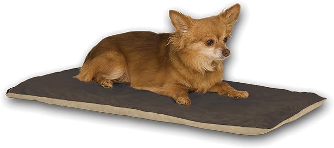K&H Pet Products Thermo-Pet Mat Reversible Heated Pet Bed Mocha 14 X 28 Inches