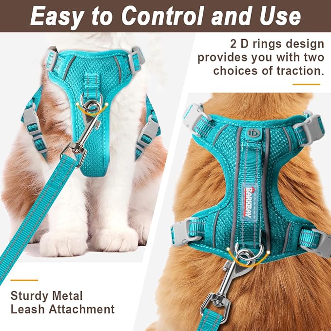 Cat Harness and Leash Set for Walking Escape Proof for Small Large cat Kitten Harness with ID tag Pocket (Blue,XS)