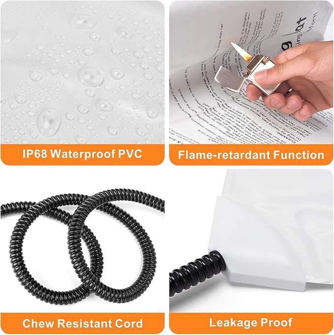 Heated Dog Bed, 11 Adjustable Temperature Pet Heating Pad Indoor for Dogs Cats Heating Mat with Timer, Auto Power Off, Electric Pet Heating Pad for Cat House (Grey, M(28" x 16"))