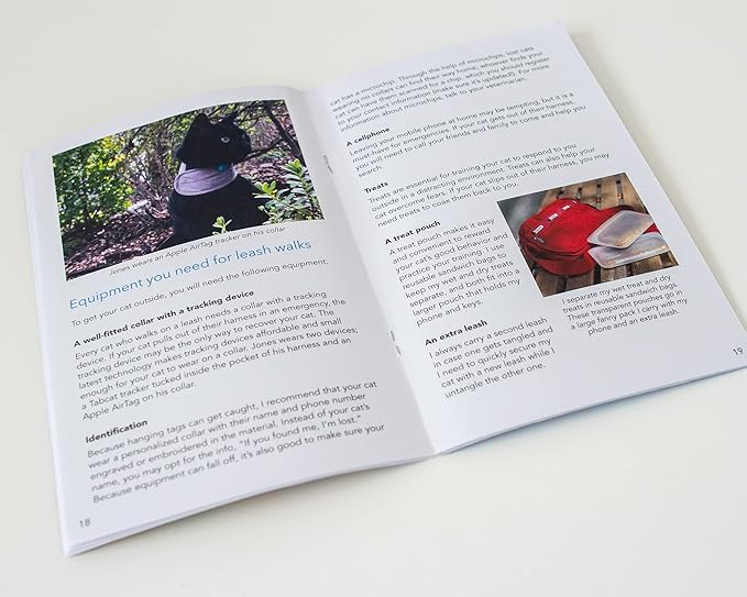 CAT SCHOOL Cat Harness and Leash Set for Outdoor Walks, Training, and Travel - Secure, Soft, Comfortable Cat Vest Harness with 10' Long Cat Leash - Easy to Use with Step-by-Step Instructions M/L