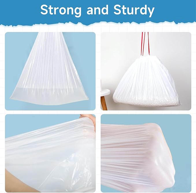 60 Pcs Cat Litter Box Liners, Large Cat Litter Bags with Drawstring, Leak Proof Cat Litter Bags Liners, Thick Cat Litter Liners, Easy Cleanup Disposable Litter Box Bags for Cats (29" x 18")