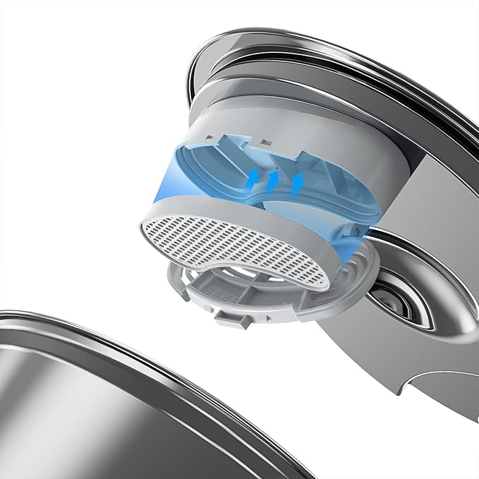 6-Pack Filters Replacement & 6-Pack Sponges, 4~6 Months Set of Replacement Filters for All Petlipo Pet Water Fountain