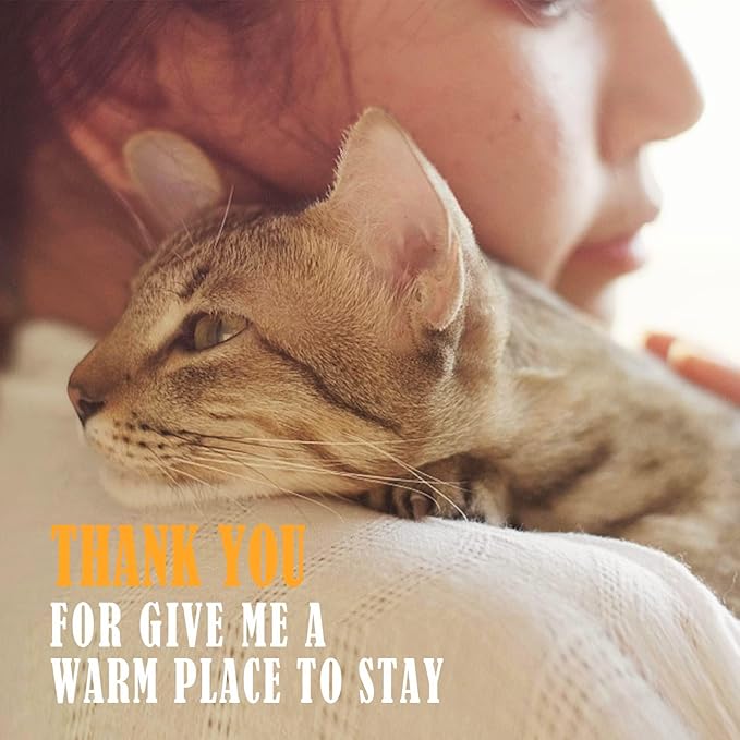 PETNF Outdoor Pet Heating Pad for Cats Outside, Cat Heating Pad Outdoor Winter Waterproof, Heated Cat Bed Safe Electric Cat Warming Pad Mat Blanket for Feral Cat, Heated Mat for Dog Cat House, 28"X16"