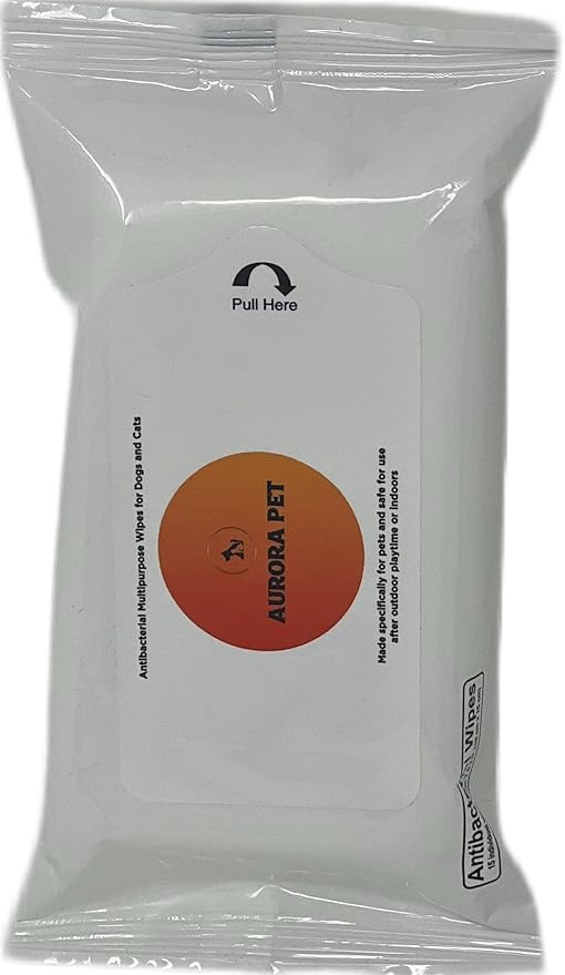 Aurora Pet Bundle Pack (4) FF Gourmet Dry Cat Food with Savory Chicken and Turkey (16 oz. Bags) Plus AuroraPet Wipes