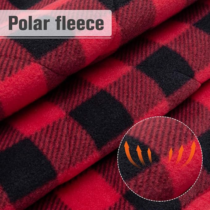 PUPTECK Cat Self Warming Bed Mat - Cozy Self Heating Washable Pet Thermal Pad with Hang Loop, Anti Slip Sleeping Bed for Kitties Puppies Small Animals, Red