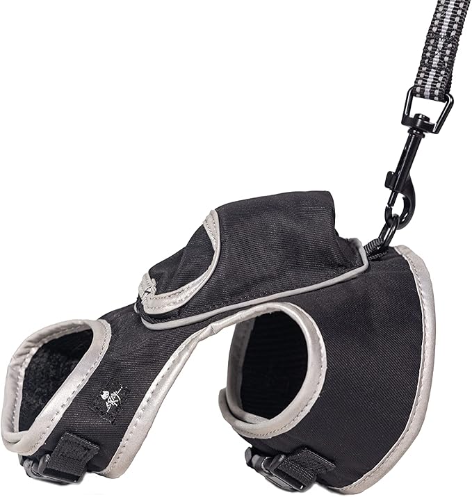 Travel Cat & Stray Cat Harness and Leash Set - Adjustable Velcro Mesh Cat Harness and Strong Nylon Leash Kit - Comfort Escape Proof Harness for Cats, Kitten for Outdoor Walking,Hiking (Medium:9-11 in)