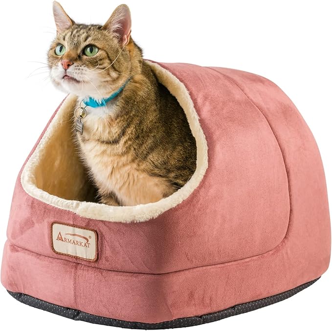 Armarkat Indian Red Cat Bed Size, 18-Inch by 14-Inch