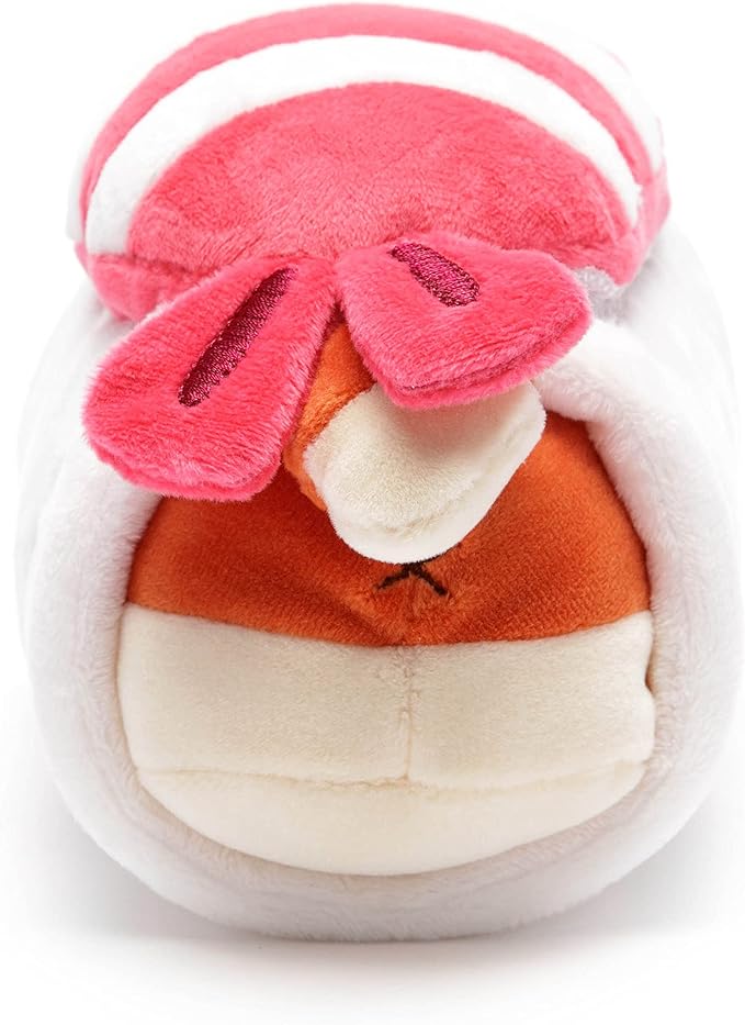 Anirollz Stuffed Animal Plush Toy - Official Roll Blanket Outfitz Doll |Soft, Squishy, Warm, Cute, Comfort, Safe| Shrimp Sushi Pillow with Fox - Birthday Decorations Gift 6" Foxiroll