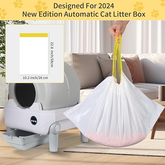 20pcs Cat Litter Liners for Self Cleaning Cat Litter Box