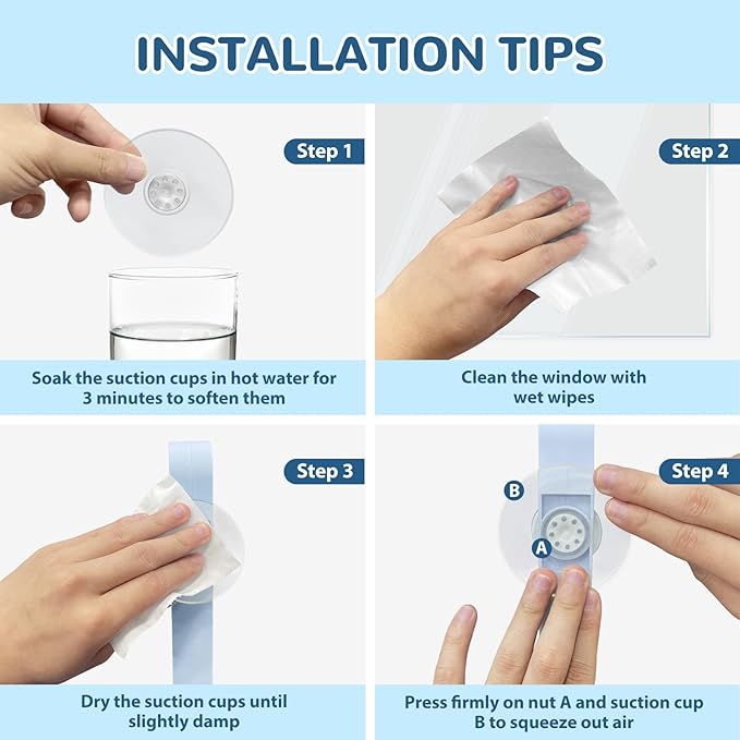 Cat Window Sill Perch - 4 Strong Suction Cups, Cordless Cat Hammock 2 Support Modes, Spacious and Comfortable Cat Gift - for Sunbathing/Napping/Looking Out - Holds Up to 40 Lbs