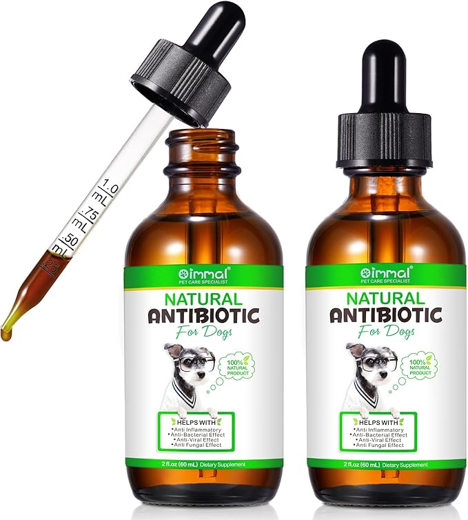 2 Pack Antibiotics for Dogs, Dog Antibiotics, Dog Supplies Antibiotics, Natural Dog Antibiotics Supports Dog Allergy and Itch Relief, Dog Multivitamin for Pets