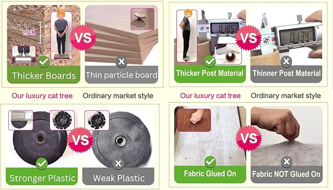 Go Pet Club Everyday Value 47in Corner Cat Tree Kitty Condo Kitten Scratcher Tower House Furniture with Hanging Toys for Indoor Cats, Brown/Black