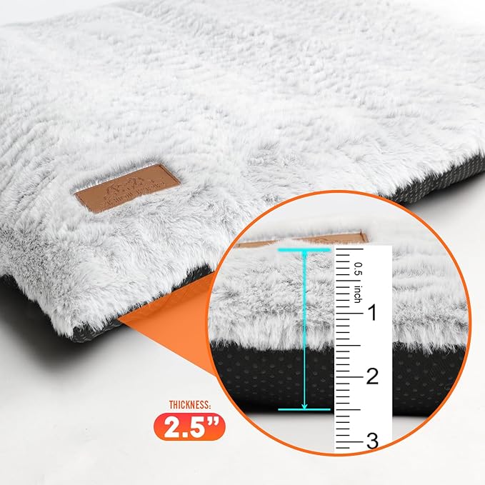Self Warming Dog Bed, 35" x 24" Self Heating Pet Pad for Indoor Outdoor, Non-Slip Heated Dog Mat Thermal Blanket for Large Kittens Small Puppy