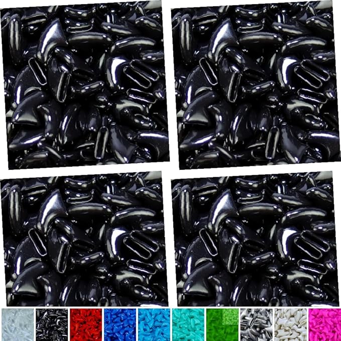 80 pcs Cat Nail Caps | Cat Claw Covers | with Adhesives and Applicators (Black, XS)