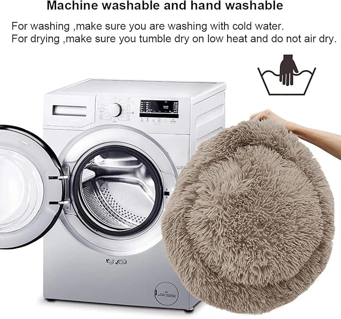 Nisrada Cat Beds for Indoor Cats,15.7 Inch Small Cats Beds, Washable-Round Pet Bed for Puppy and Kitten with Slip-Resistant Bottom