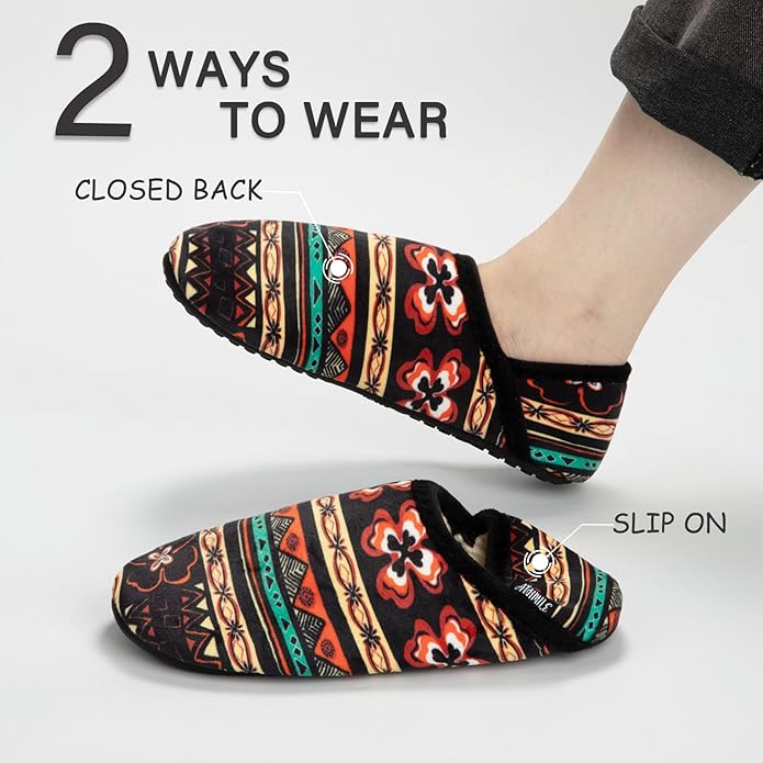 ATHMILE House Slippers for Women Men Indoor Barefoot Slippers Socks Furry Slip on House Shoes Cozy Comfy Slippers for Home Bedroom Travel Yoga