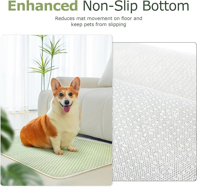 Mora Pets Dog Cooling Mat Breathable Cooling Pad for Dog Cats Washable Pet Cooling Mat for Indoor Outdoor Pets with Non-Slip Bottom 36 x 24 inch Medium