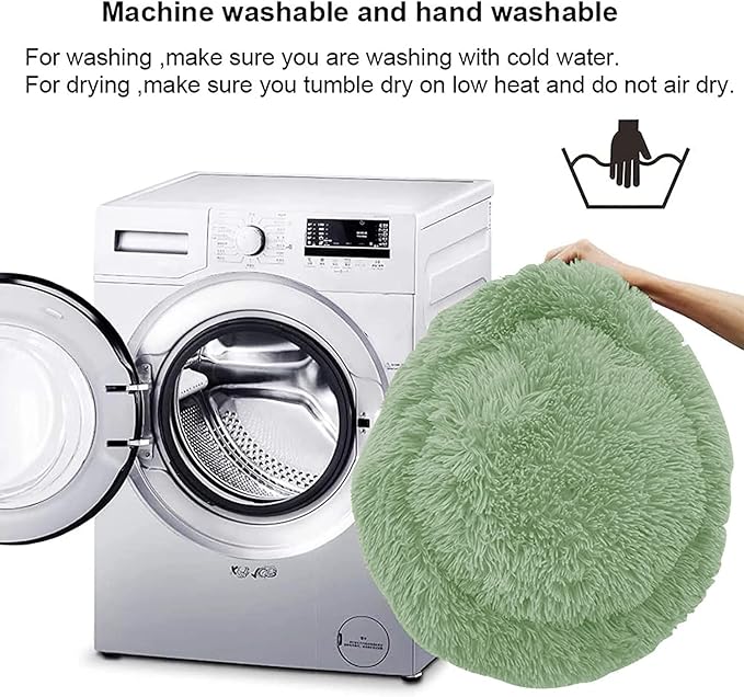 Nisrada Cat Beds for Indoor Cats,24 Inch Dog Bed for Small Melium Large Dogs, Washable-Round Pet Bed for Puppy and Kitten with Slip-Resistant Bottom