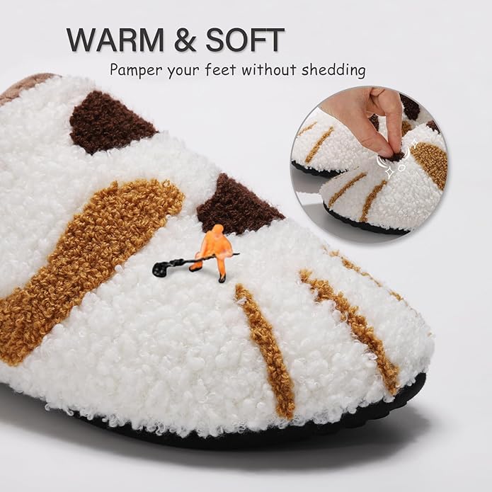 ATHMILE House Slippers for Women Men Indoor Barefoot Slippers Socks Furry Slip on House Shoes Cozy Comfy Slippers for Home Bedroom Travel Yoga