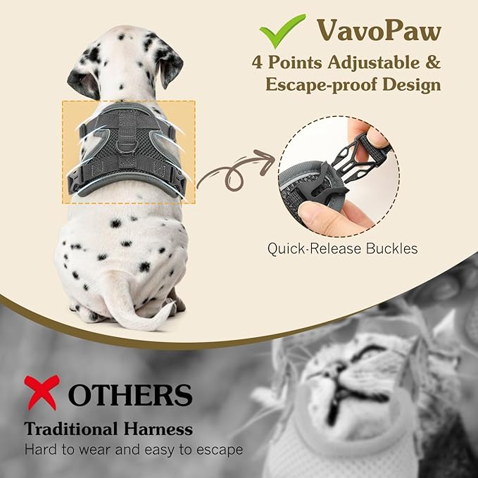 Cat Harness and Leash Set for Walking, Adjustable Kitten Vest Harness with Reflective Strip Breathable Mesh, Escape Proof Soft Pet Safety Vest for Cats, Kittens, Puppies, XL Grey