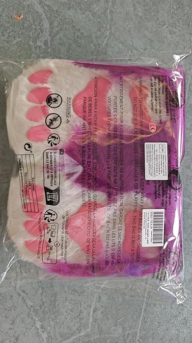 Animal Fuzzy Slippers Bear Cat Wolf Dog Fox Fursuit Feet Paw Claw Shoes Furry Boots Costume Accessories for Adult Kids