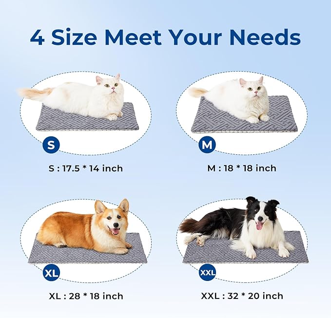 Dog Heating Pad 32x20 Inch - 11 Adjustable Temperature and 25 Timer Options, Heated Dog Bed Indoor Waterproof with Chew-Resistant Cord for Large Dogs