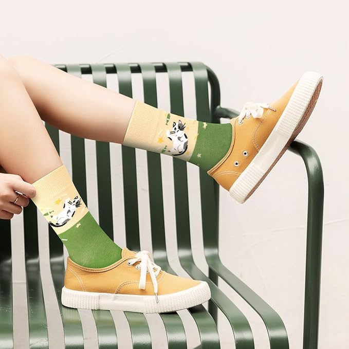 AGRIMONY Women's Cat Socks Cute Animal Socks Dog Valentines Easter Fun Gifts for Women