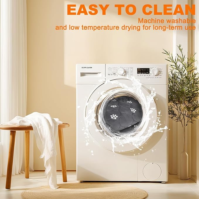 BINGPET 2 Pcs Self Warming Cat Bed for Indoor/Outdoor Cats,Warm Thermal Self Heating Cat Mat Dog Crate Pad with Anti-Slip Bottom Washable,Cozy Cat Dog Pet Heating Pad Blanket for Kitten Puppy 28"×45"