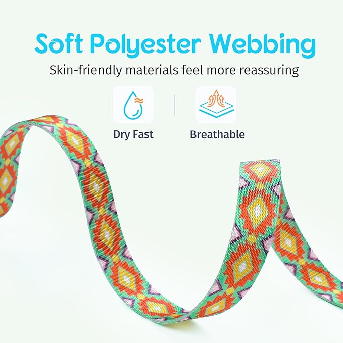 Dooradar Cat Harness and Leash, Escape Proof Adjustable Kitten Vest, Lightweight Soft Pet Straps, Easy Wearing for Small Medium Kitty Safe Walking Travel Control, Multicolor, M