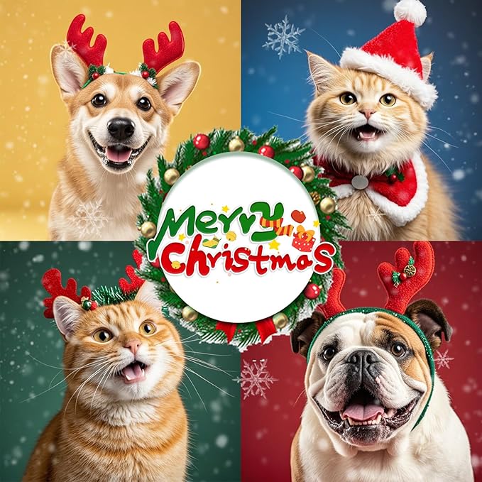 ShellKingdom Cat Beds for Indoor Cats, 24 inch Large Dog Bed for Small Medium Large Dogs, Cute Round Fluffy Plush Pet Bed for Puppy Kitten, Self Warming Calming Soft Donut Cat Bed, Rainbow