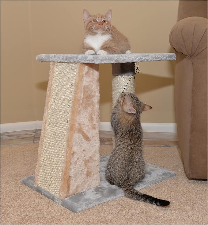 Aeromark Cat Scratcher,Silver Gray,20"(L) X14(W) X20(H),X2001