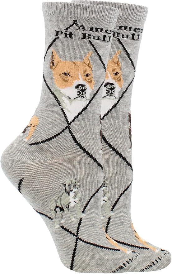 American Pit Bull Terrier Socks for Women Gift for Dog Lovers