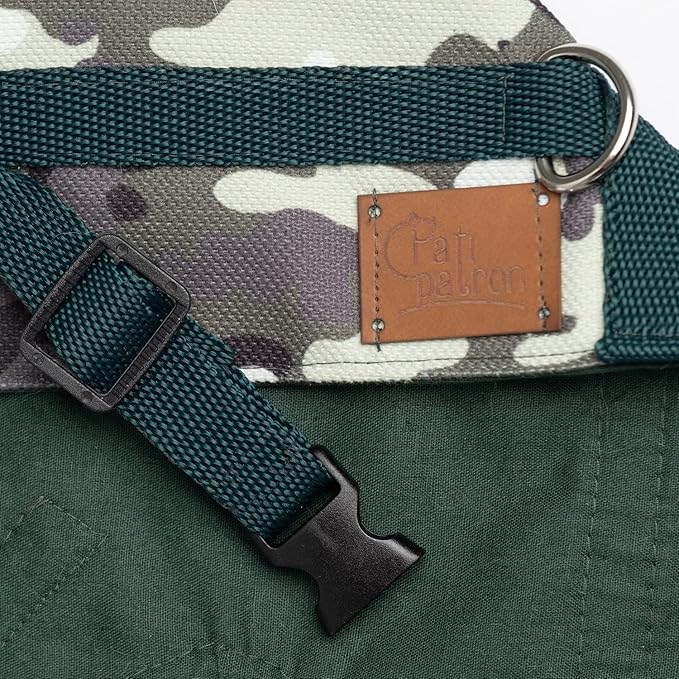 Cat Harness and Leash Set, Cats Escape Proof - Adjustable Kitten Harness for Large/Medium/Small Cats, Walking Travel Petsafe Harness (Camouflage, Large)