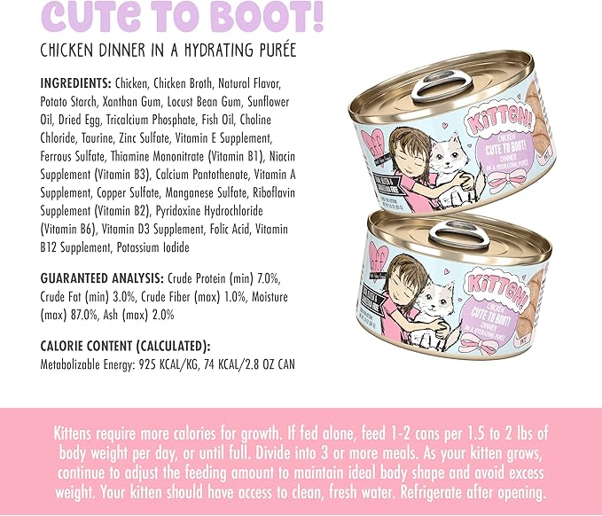 B.F.F. Kitten, Pawsome Purrs, 2.8oz Can (Pack of 12)