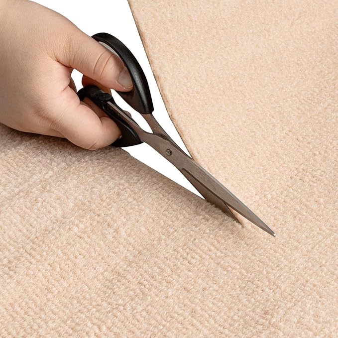 Cat Carpet remnants Cat Scratching Mat Trimmable Self-Adhesive Carpet DIY Climbing Cat Scratcher Cat Scratch Furniture Protector Covering Posts (78.7" x 15.8" Beige)