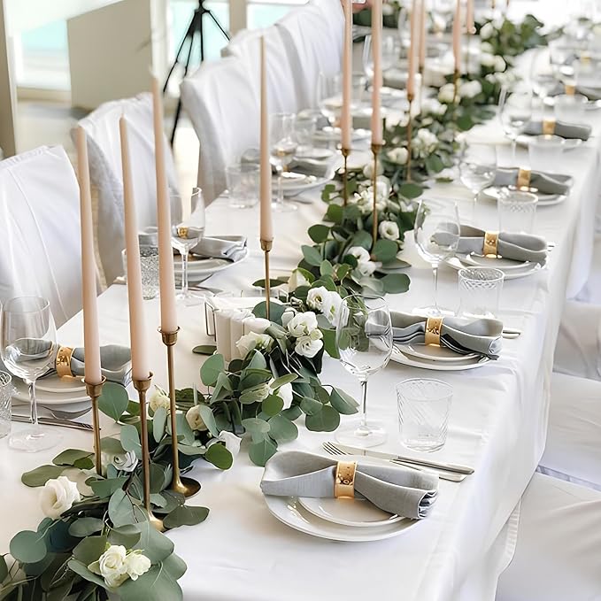 8 Piece Ceramic Appetizer Plates, 5.6 Inch Small Dessert Plates Set, White Round Plates for Bread, Butter, Snack, Lightweight Dinnerware Saucer Sets - Ivory, Oven, Microwave & Dishwasher Safe