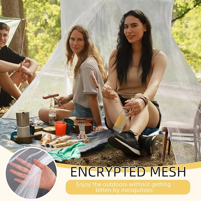 4 Corners Mosquito Net for Mosquiteros para Camas Bed Canopies Netting Bed Drapes Rectangular Mosquito Mesh for Camping Home Outdoor Travel Dormitory(White,L75 X W35.5 X H59 Inch)