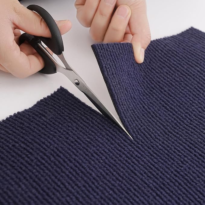 Cat Scratch Furniture Protector，78.7"x15.8"Cat Scratching Mat,Trimmable Self-Adhesive Cat Couch Protector,cat Wall Scratcher,Pad Replacement for Cat Tree Shelves and Post(Navy Blue)