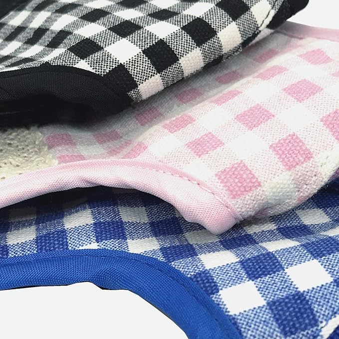 Cat Harness and Leash for Walking Escape Proof, Adjustable Cat Vest Harness, Padded Stylish Cat Walking Jackets, Black Plaid, Small