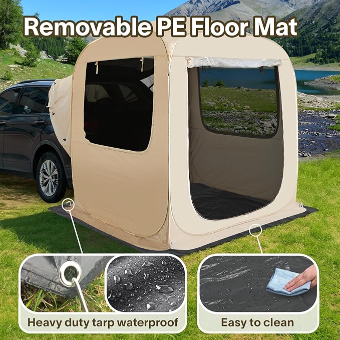 Alvantor Screen House Gazebo, 6-10-15 Person Pop Up Igloo Screened Canopy Tent with Mosquito Netting Sides, Instant UV Resistant Sun Shelter for Garden, Patio, Backyard