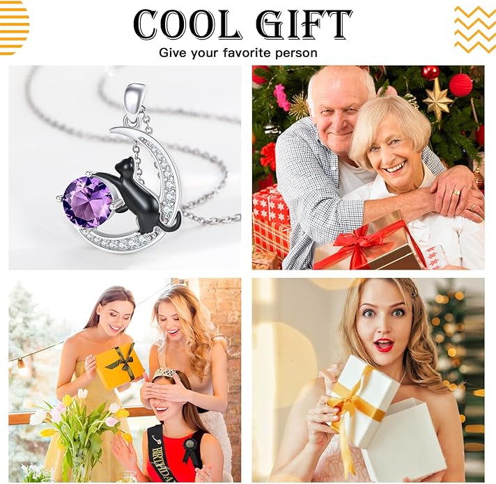 Animal Necklace 925 Sterling Silver Cat/Dog/Fox/Axolotl/Highland Cow Pendant Necklace Cute Animal Jewelry Graduation Gifts for Women